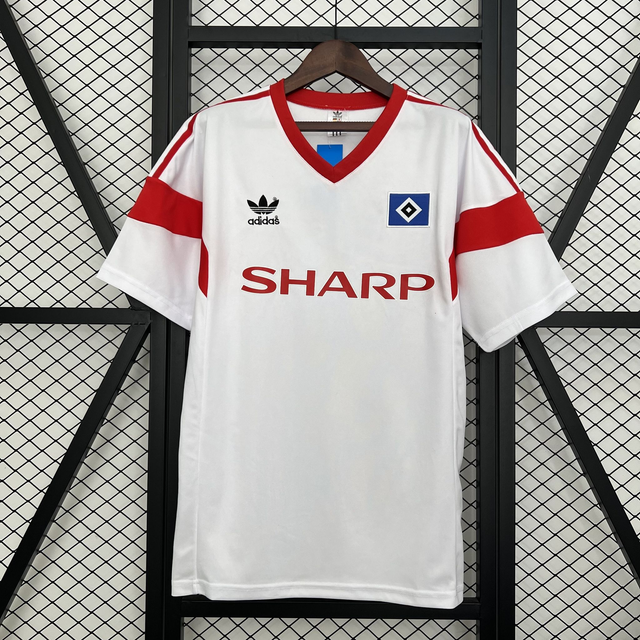 Camiseta Retro Hamburg 1988 White 