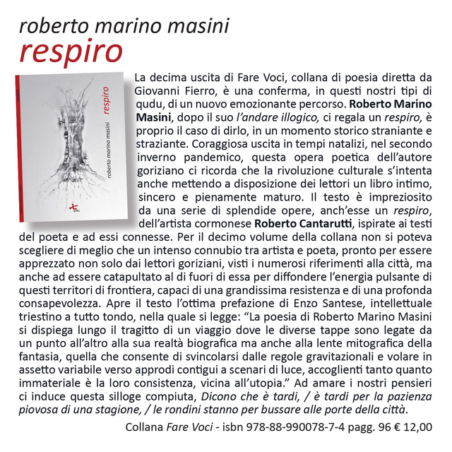 Roberto Marino Masini, "Respiro", qudulibri 2020