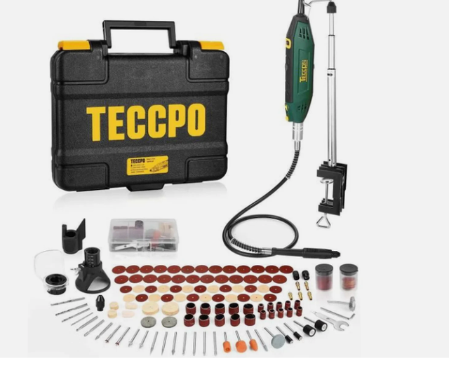 Outil Rotatif Electrique 200 Accessoires 6 Vitesses + Support extensible