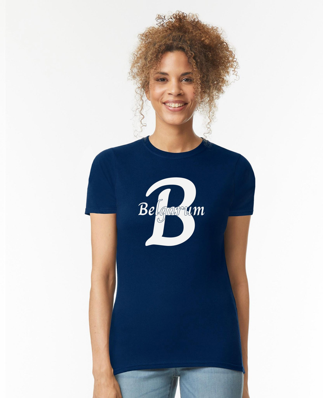 Belgarum Womens Softstyle Ringspun T-Shirt - Navy