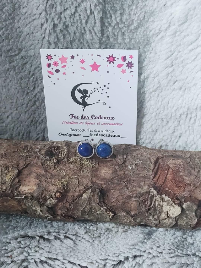 Puces d'oreilles Lapis Lazuli