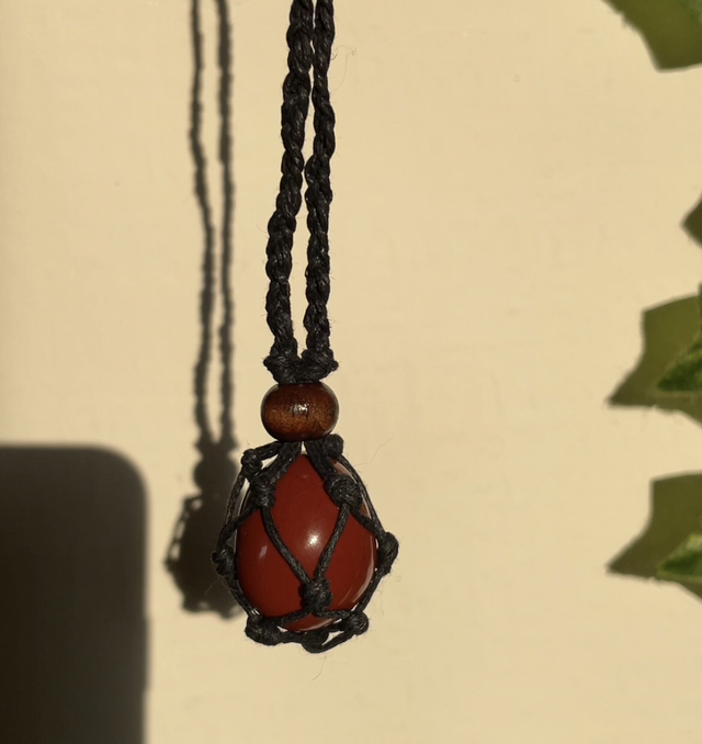 Red Jasper Necklace (Adjustable Length)