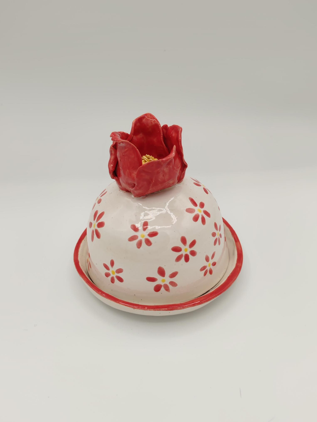 Beurrier fleur rouge