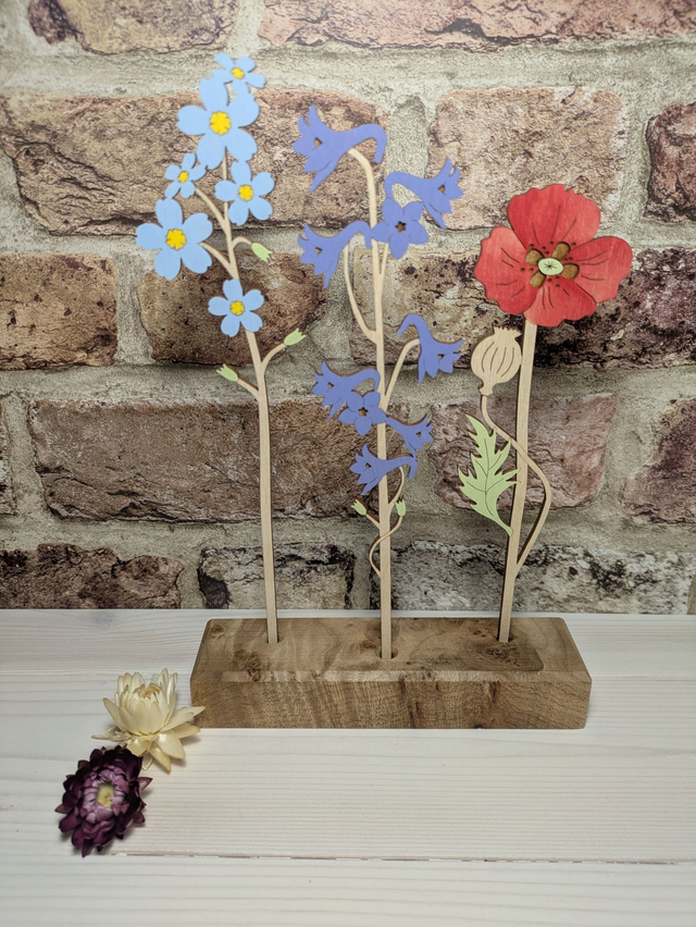 Wooden Birth Flowers