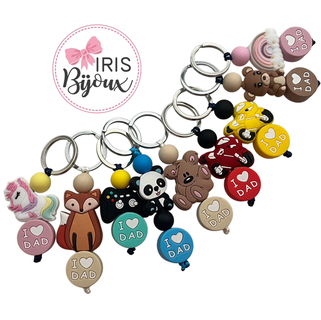 Portachiavi I ❤️ Dad temi vari 