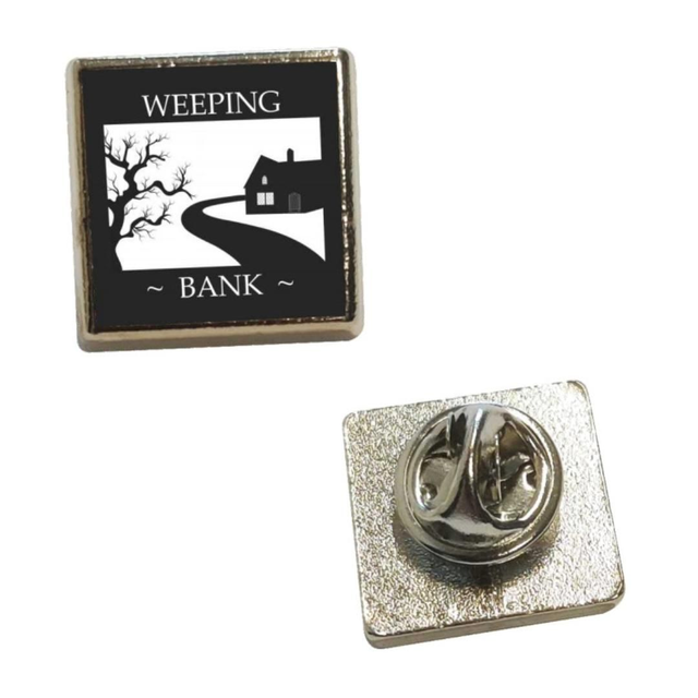 Pin badge (Weeping Bank logo)