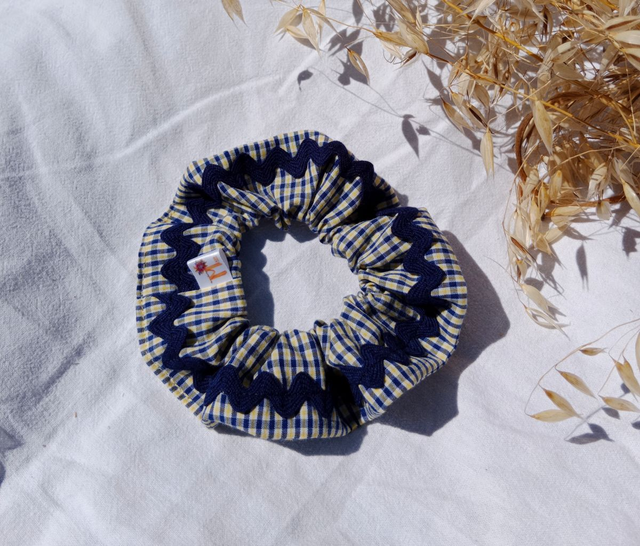 Le chouchou - Carreaux bleu et jaune