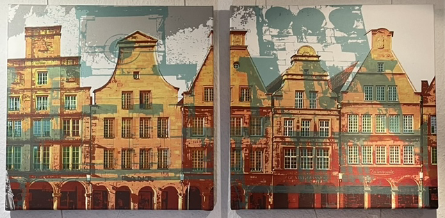 Münster Set - Leinwanddruck zweiteilig 