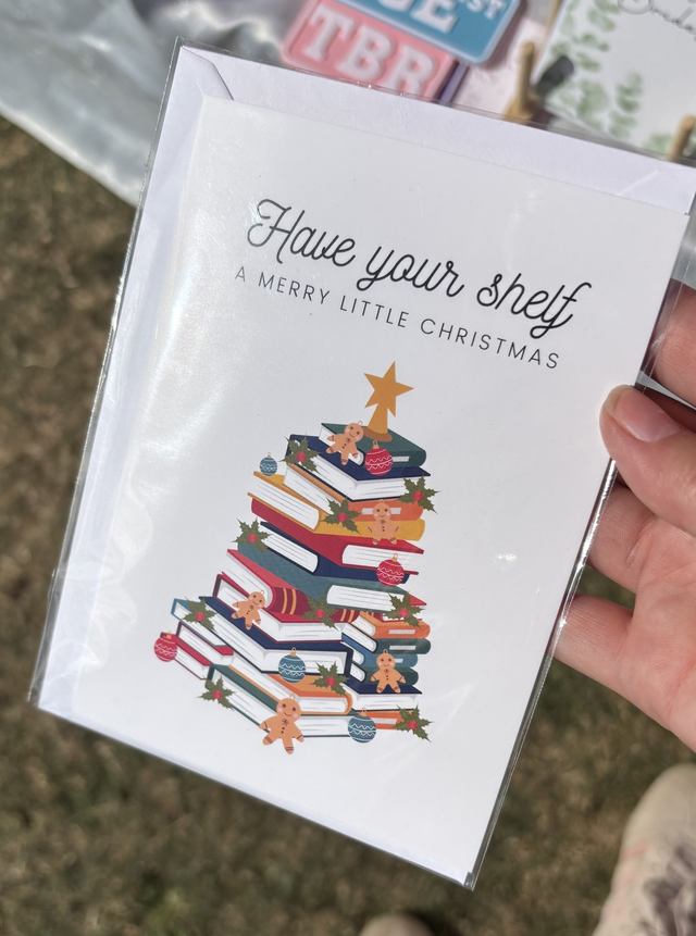 'Have your shelf a merry little Christmas' - Greeting Card