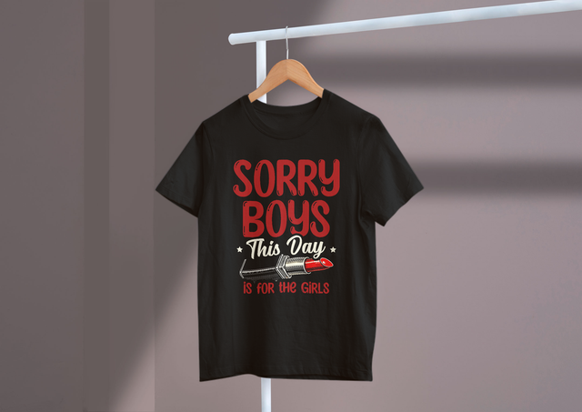 Sorry Boys This Day Is For The Girls Galentine’s Day Fun. Tut mir leid, Jungs. Dieser Tag ist für den Galentine-Tagesspaß der Mädchen gedacht