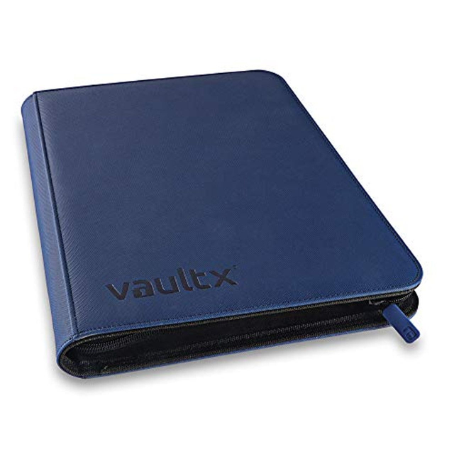 Vault X Exo-Tec Blue 9 Pocket Zipped Trading Card Album For 360 Cards