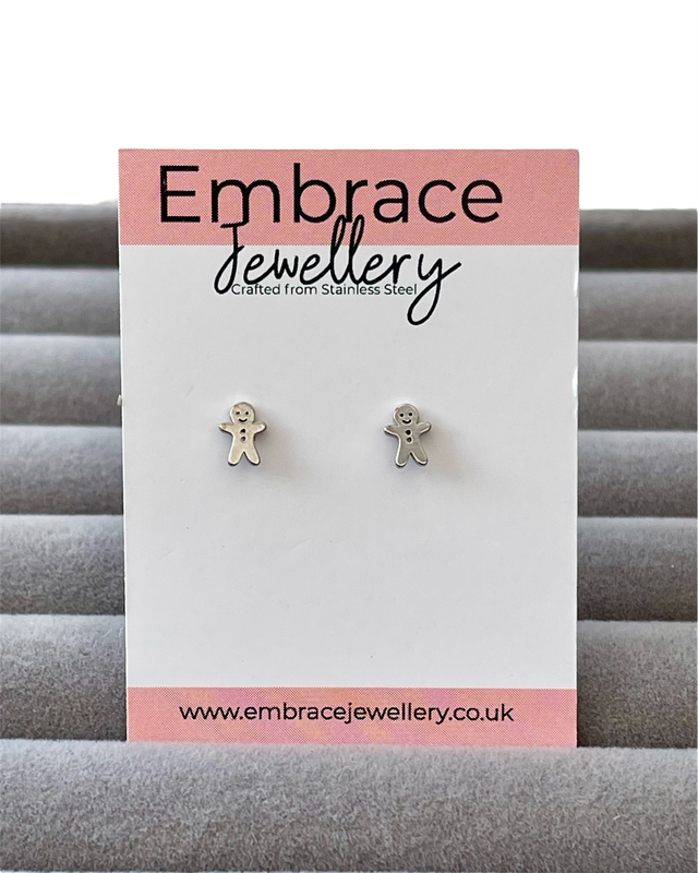 Gingerbread Man Mini Comfort Back Studs