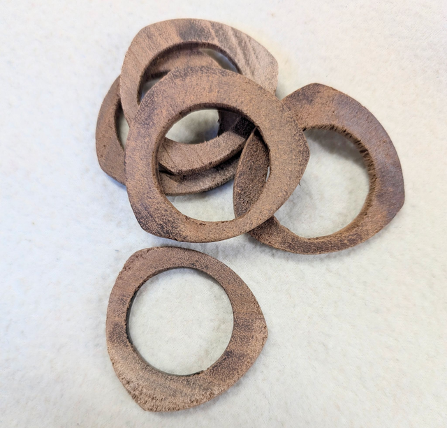 Hand Turned Mahogany Rings Limited Edition