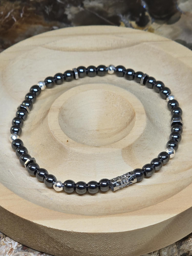 Bracelet Hématite 0,4 cm