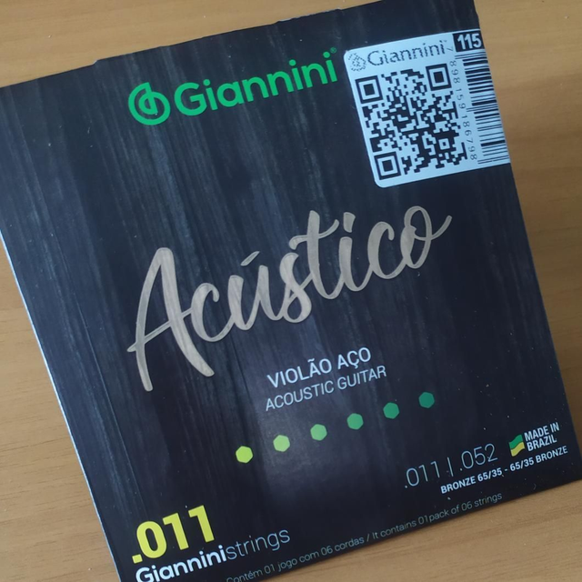Encordoamento Violão 011 Giannini Acústico 