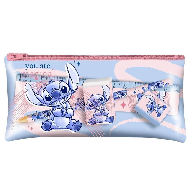Trousse garnie 5 pièces Stitch Disney 