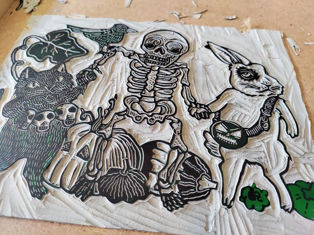 "Joyeux squelette" A5