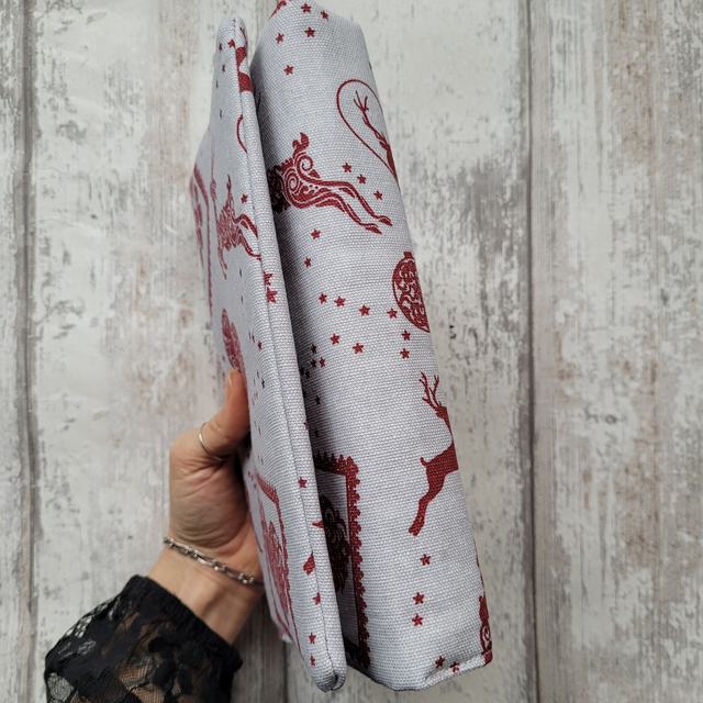 Protège livre amovible M - Noël cosy