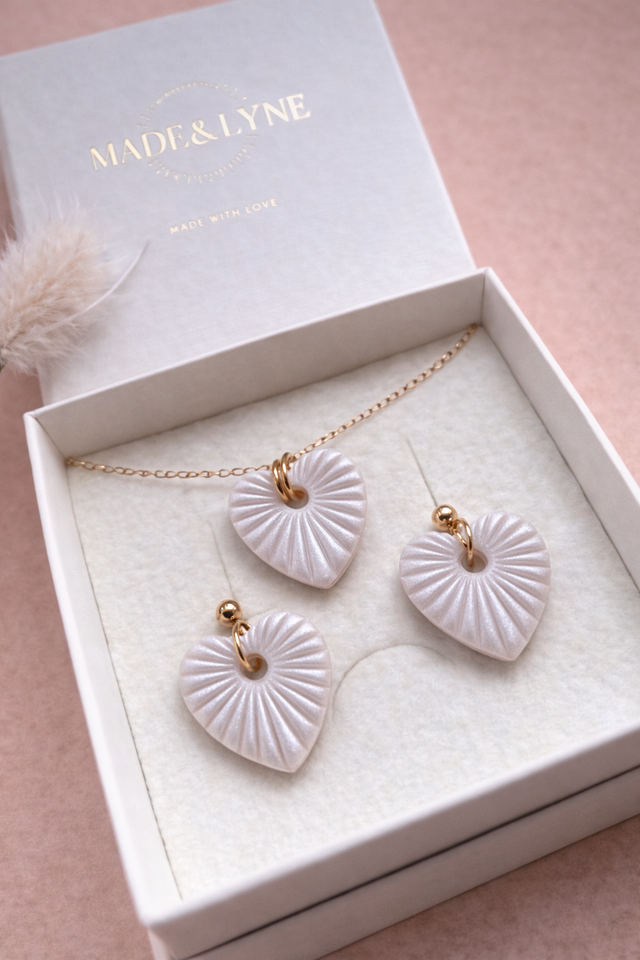 Ensemble L.O.V.E - Blanc nacré