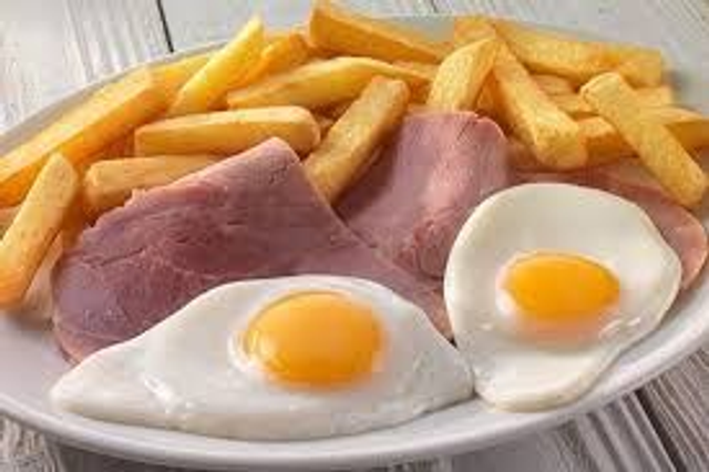 Ham, Eggs &amp; Chips                            