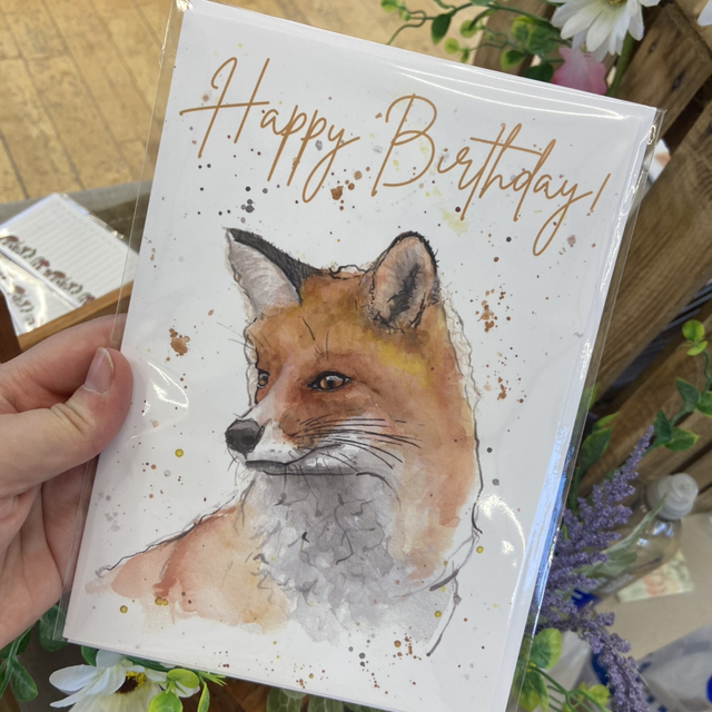 Fox Birthday A5 Card
