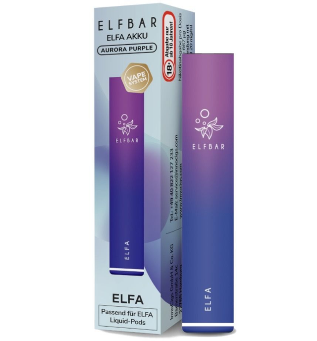 ELFBAR ELFA Akku – Aurora Purple | 500 mAh