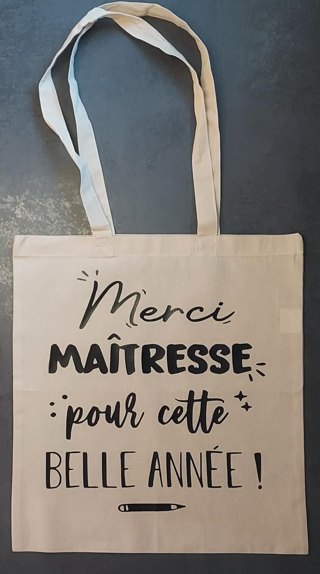 Tote-bag merci maîtresse 