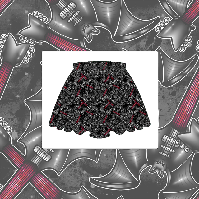 Bat Guitars Childrens Skirt