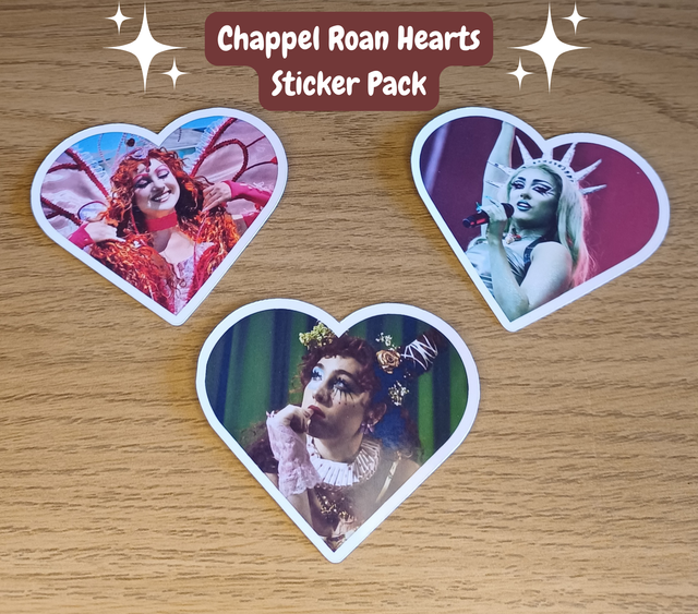 Chappel Roan Hearts Sticker Pack