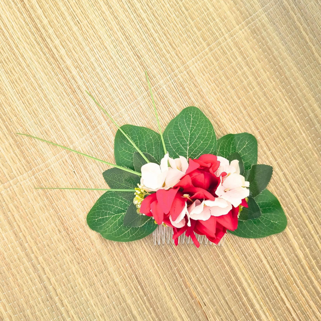 Peigne fleuri pour cheveux - PE006