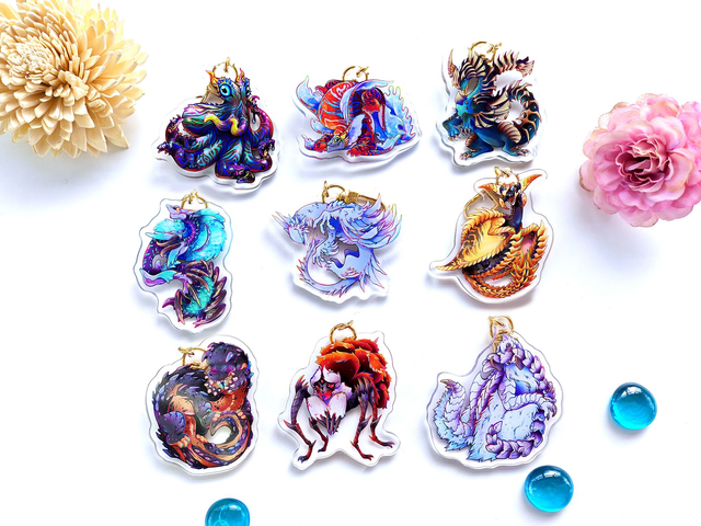 Monster Hunter Charms - PICKUP ONLY
