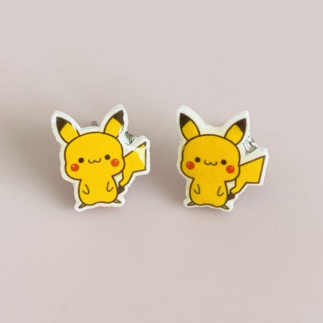 Boucles d’oreilles Pikachu Kawaii 