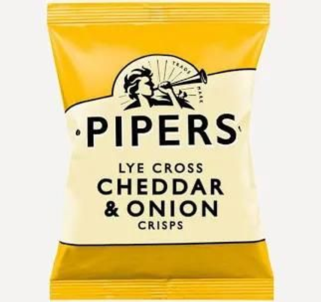 Pipers Wild Cheddar &amp; Onion 40g X3 Packs