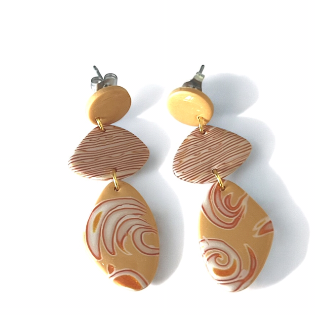 Boucles d’oreilles terracotta