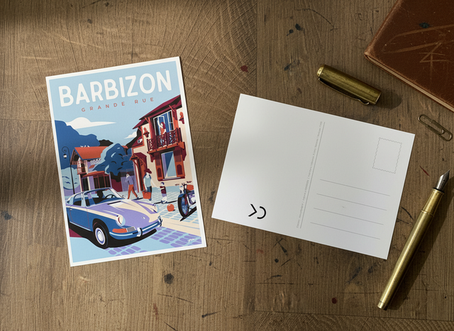 Carte postale 10x15 cm - Modèle Barbizon