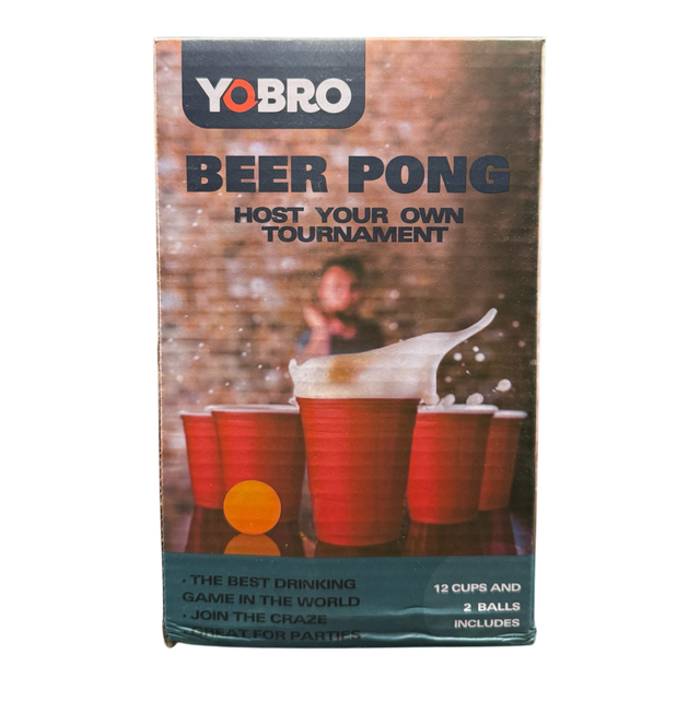 Bier Pong 12 Becher 2 Bälle 