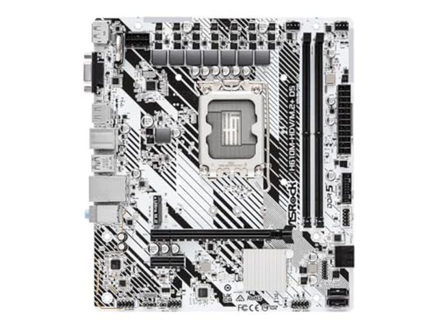 02.1.0037 – Scheda Madre ASRock H610M-HDVM.2+ D5 LGA1700 – Entry Level con supporto DDR5