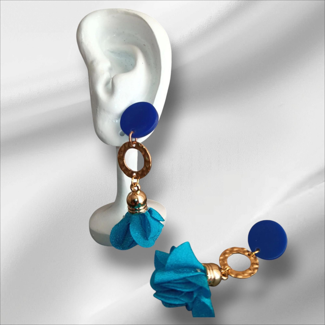 Boucles d'Oreilles Pompon Fleur 