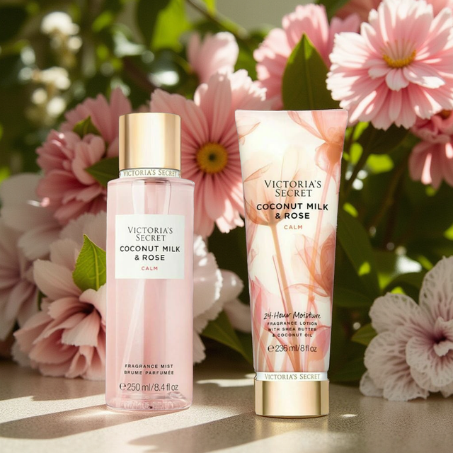 KIT Creme + Body Splash - Coconut Milk Rose Victoria's Secret 