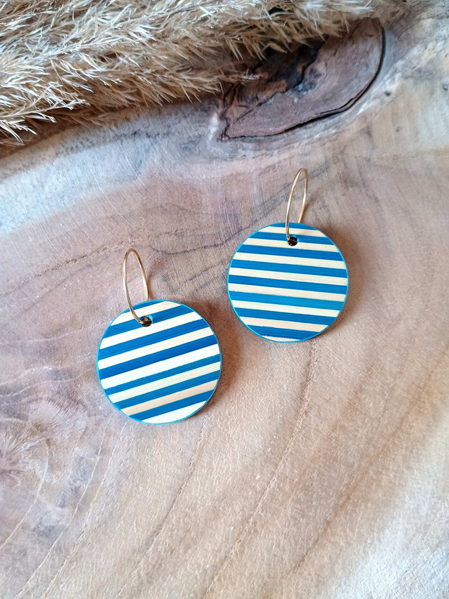 Boucles d'oreilles SIMPLE Marinière