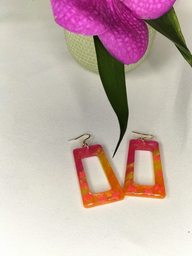 Boucles acidulées rectangulaires