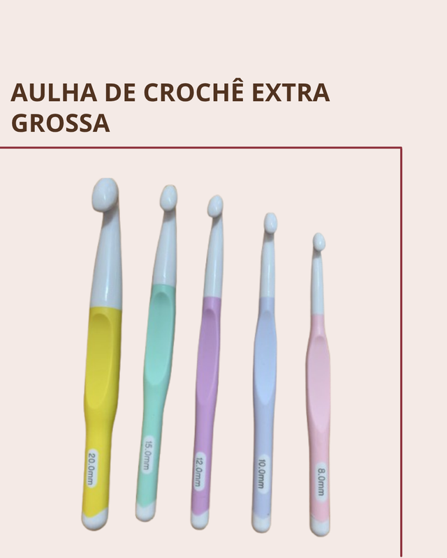 Agulha de Crochê Extra Grande 