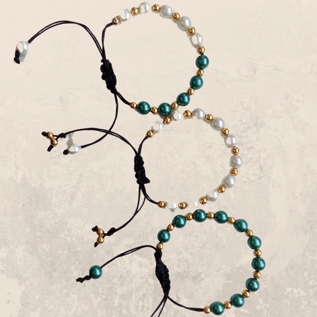 Bracelets perles réglages 