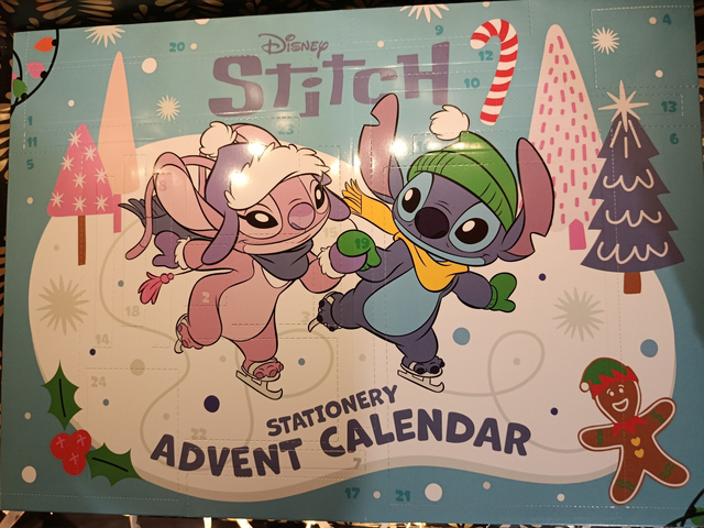 Calendrier de l'avant stitch bleu