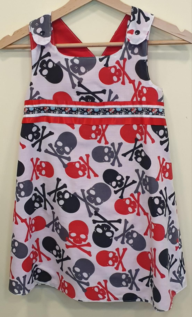 5-6 years 'Scarlet' Reversible dress