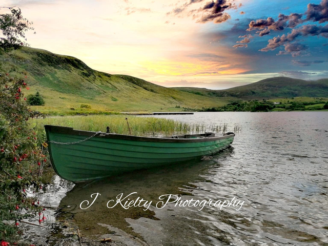 Sunset at Lough Talt, County Sligo. 