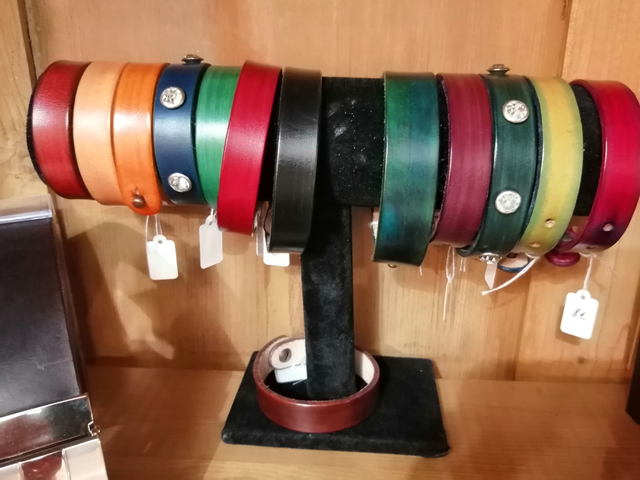 Bracelet cuir patiné