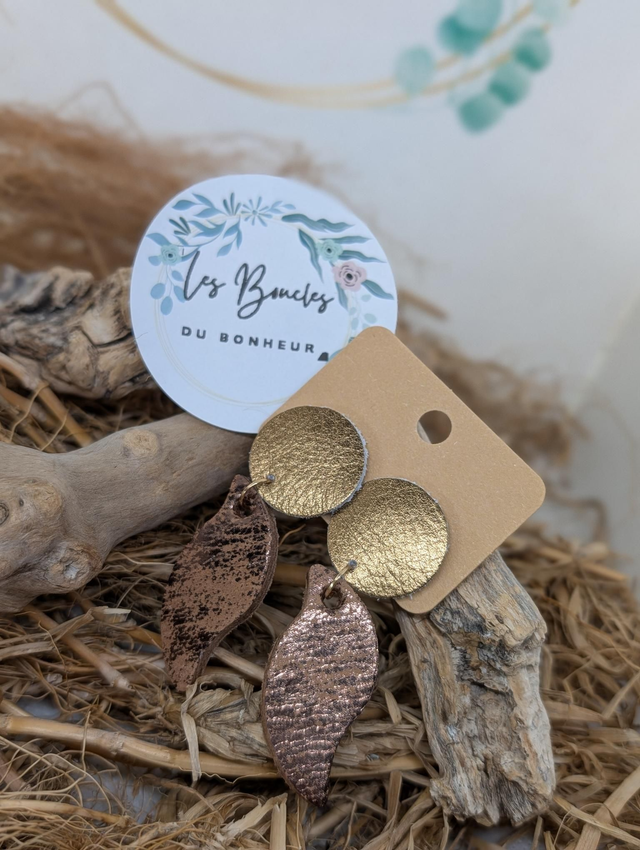 Boucles d&#039;oreilles Évasion ev064 clips bronze