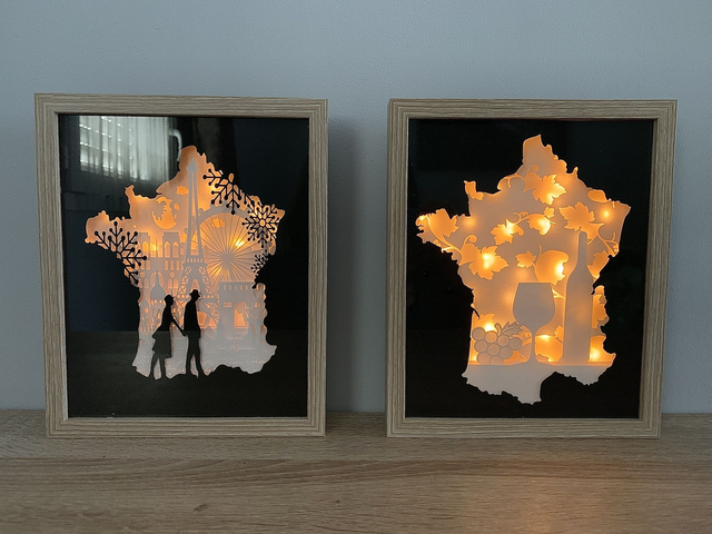 Cadre lumineux "France"