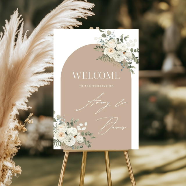Wedding welcome board